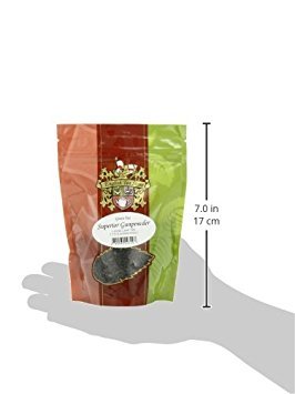 Superior Gunpowder Green Loose Leaf Pouch 4oz | Bold Chinese Green with Nutty Oak Notes | Rolled Tea Nuggets Ideal for Hot or Iced Tea | Long Shelf Life Premium Quality-StrideForce Fitness