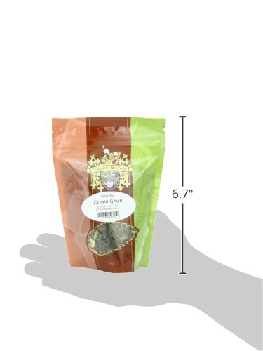English Tea Store - Lemon Green Tea | Loose Leaf Pouch 4oz | With Lemon Peel and Flower Petals | Low Caffeine | Vegan and Kosher | Enjoy Hot or Iced | High Antioxidant Green Tea Blend-StrideForce Fitness