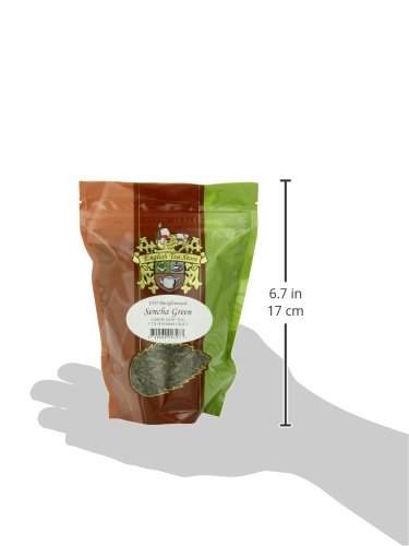 Sencha Green CO2 Decaffeinated Tea - 4oz | Loose Leaf Pouches | Gently Steamed Japanese Green Tea | Naturally Decaffeinated Without Chemicals | Smooth and Fresh Flavor | Enjoy Hot or Iced-StrideForce Fitness