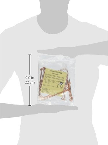 HealthAndYoga™ qSwipe Lite Copper Tongue Cleaners (Pack of 12) – Prevents Bad breath, Improves taste- Flexible, Curved ends provide good grip – Complete Oral Care/Hygiene for Travel/Office/Home