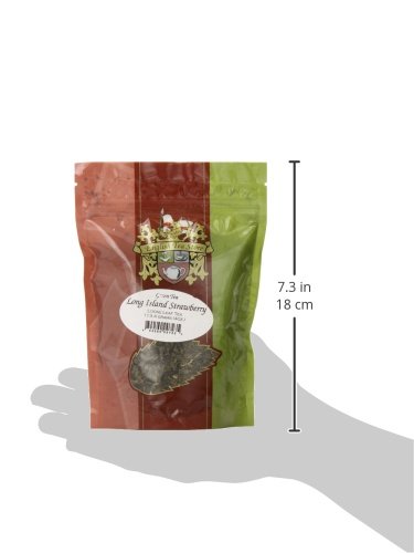 Long Island Strawberry Green Tea | Loose Leaf Sencha Style | Hunan China Green Tea with Sweet Strawberry Flavor and Dried Papaya Pieces | Refreshing Fruity Blend | 4oz Pouches-StrideForce Fitness