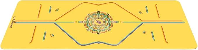 Liforme Printed Yoga Mat Collection - Free Yoga Bag Included - Patented Alignment System, Warrior-like Grip, Non-Slip, Eco-friendly, Sweat-resistant, Long, Wide and Thick for Comfort-StrideForce Fitness
