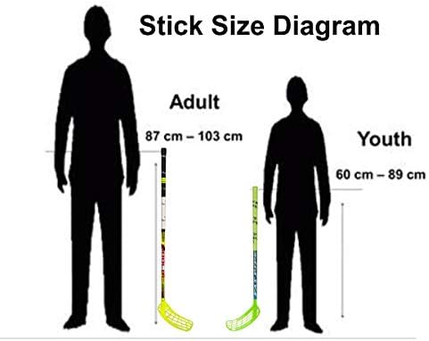 Floorball High School/Adult Stick Set with 12 Sticks, 12 Balls & Bag-StrideForce Fitness