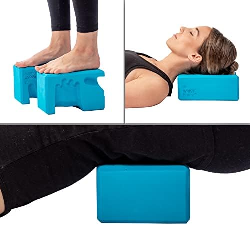 WRIST Buddy® Yoga Blocks 2 Pack | Reduces and Prevents Wrist Pain, Enhances Comfort Stability and Grip Strength on the Blocks | Hand-Shaped Blocks | EVA Yoga Accessories Set | Best Gifts for Yoga-StrideForce Fitness