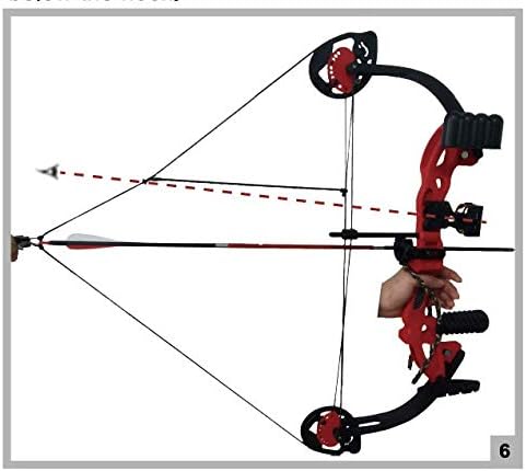 Compound Bow Archery for Youth and Beginner, Right Handed,19”-28” Draw Length,15-29 Lbs Draw Weight, 260 fps-StrideForce Fitness