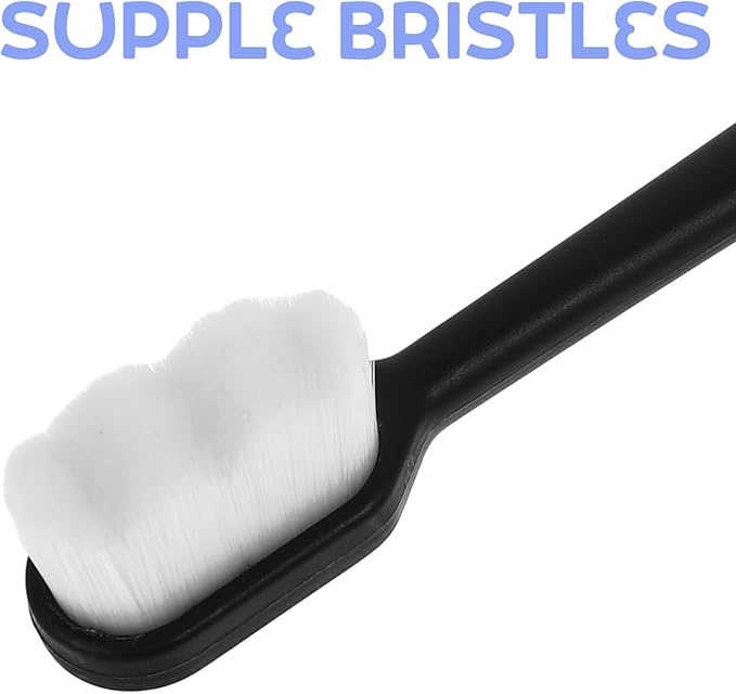 10Pcs Soft Bristle Adult Toothbrushes for Sensitive Gums Lightweight Portable Design with Suppleness for Pregnant Women and Household Teeth Cleaning