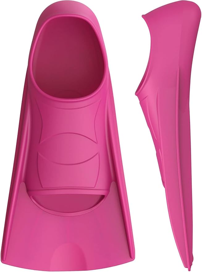 Gintenco Swim Fins, Kids Swim Training Fins for Lap Swimming, Travel Size Flippers with Mesh Bag, Silicone Swimming Fins for Kids Teens Adults Women Men-StrideForce Fitness