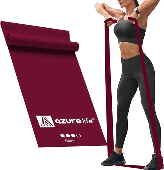 Professional 8 Yards Bulk Resistance Bands Rolls or 5,6,7 ft. Long Non-Latex Elastic Exercise Bands, Stretch Bands for PT, Yoga, Pilates, Rehab, at-Home or The Gym Workouts-StrideForce Fitness