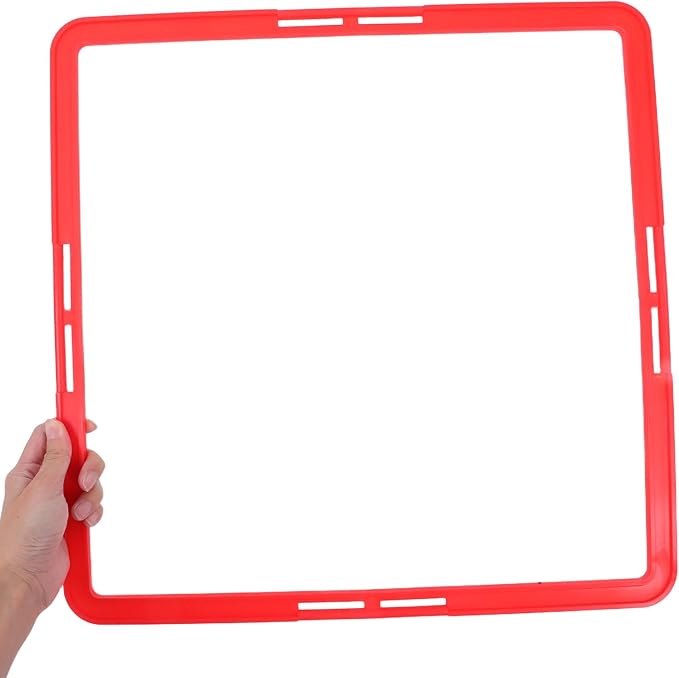 POPETPOP Square Agility Rings, 6pcs Speed Rings, Youth Agility Footwork Training Speed Hurdles Ladder Fitness Equipment Sport Workout Home Gym-StrideForce Fitness