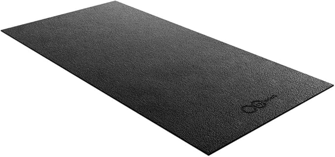 Bike Mat Compatible with Peloton Bike Elliptical Treadmill Mat 6mm Thick,