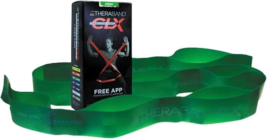 THERABAND CLX Resistance Band with Loops-StrideForce Fitness