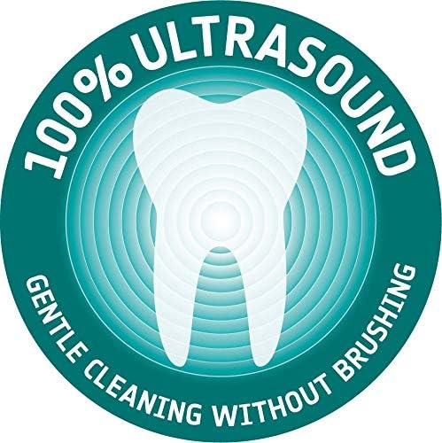 Emmi-dent Metallic Electric ultrasonic Toothbrush - for Sensitive Teeth and Gums. Gently deep-Cleans with Patented 100% Ultrasound Wave Technology - Without Abrasion and no Brushing Required