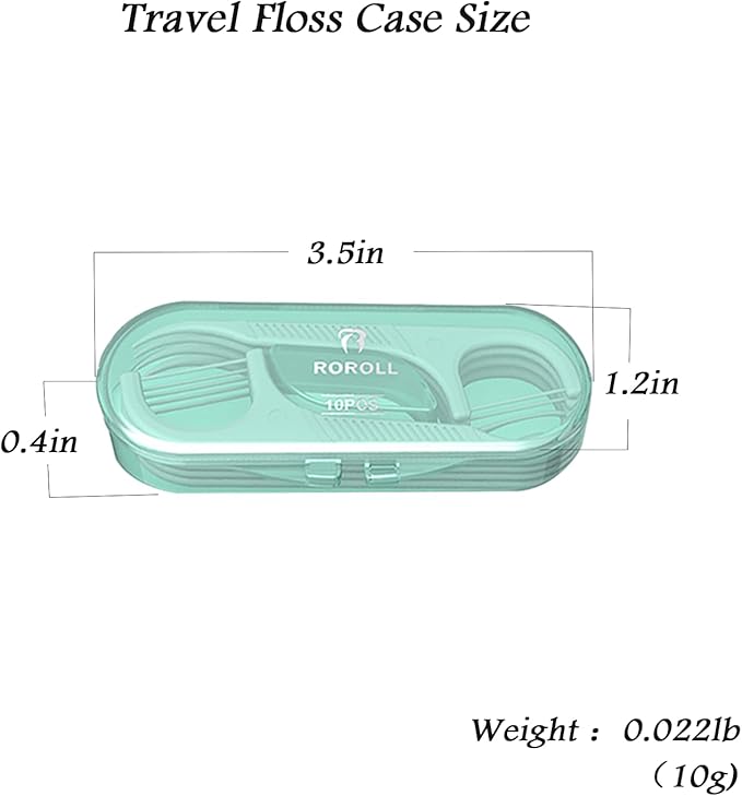 Holy Rose Dental Floss Picks with Portable Case 4 Box,Bagged Flosser Toothpick with Adult Floss Sticks 140 Count,Best Tool for Cleaning Teeth and Oral Care, Home or Travel (Green Pink)