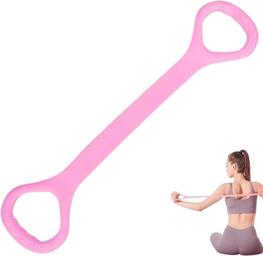 LEZER Figure 8 Resistance Band, Fitness Elastic Rope, Execrise Workout for Arm, Back, Chest and Shoulder, Yoga, Pilates, Stretching, Physical Therapy Equipment-StrideForce Fitness