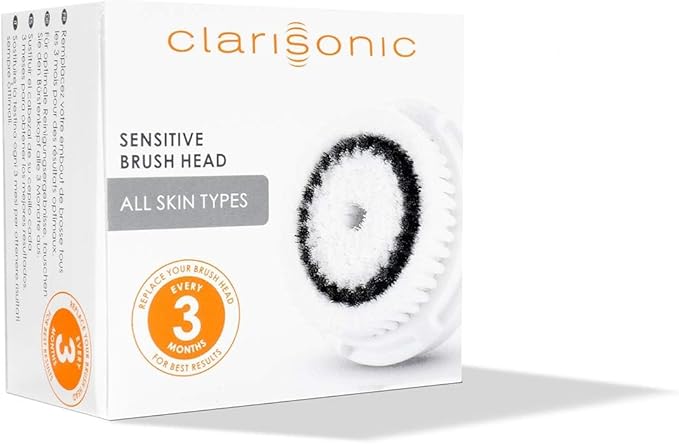Clarisonic Sensitive Facial Cleansing Brush Head Replacement for Mia 1, Mia 2, Mia Fit, Alpha Fit, 2 Count