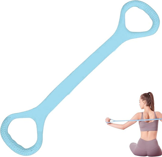 LEZER Figure 8 Resistance Band, Fitness Elastic Rope, Execrise Workout for Arm, Back, Chest and Shoulder, Yoga, Pilates, Stretching, Physical Therapy Equipment-StrideForce Fitness