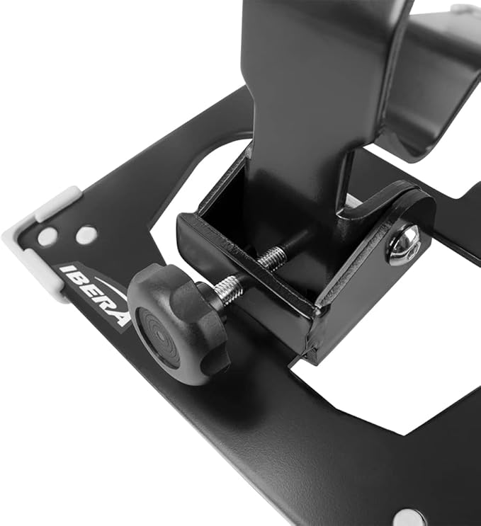 Ibera Heavy-Duty Bike Stand for 20"-29" - Bicycle Stand for Fat Tire Wheels with Non-Scratch & Foldable Design - Adjustable Height & Floor-Mounted Bicycle Storage for Garage, Home or Workshop-StrideForce Fitness