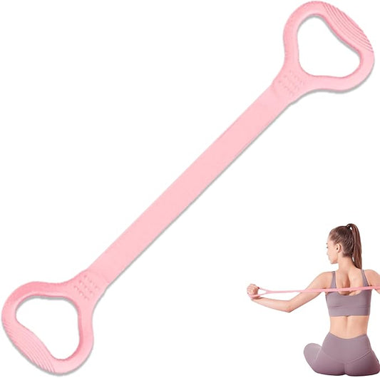 LEZER Figure 8 Resistance Band, Fitness Elastic Rope, Execrise Workout for Arm, Back, Chest and Shoulder, Yoga, Pilates, Stretching, Physical Therapy Equipment-StrideForce Fitness