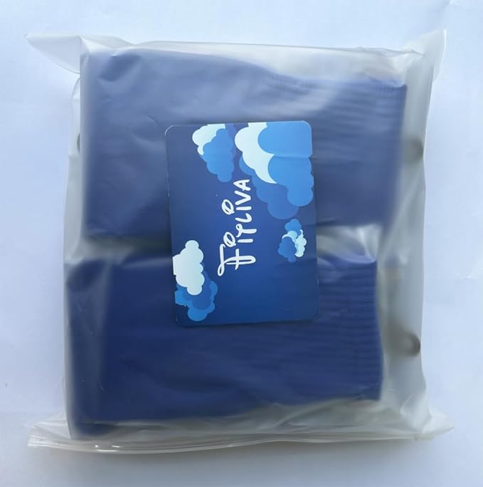 Fitliva Knee High Long Sports Socks Unisex Multicolor 3/6/12 Pairs-StrideForce Fitness