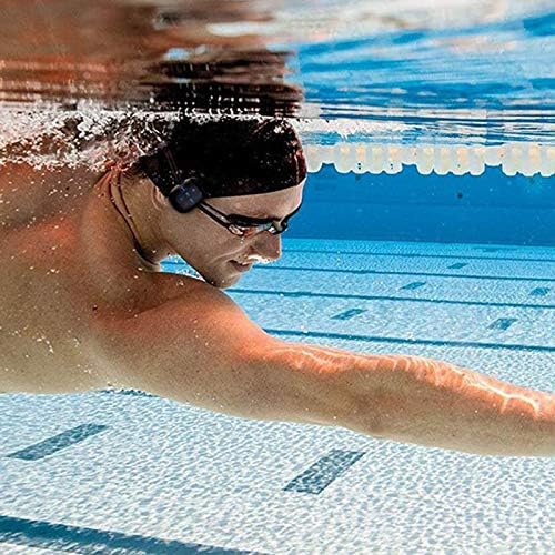 Waterproof MP3 Player for Swimming and Running, Underwater Headphones with Short Cord, Shuffle Feature-StrideForce Fitness