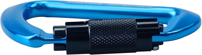 SEPEAK UIAA 30kN Climbing Carabiner Clips, Professional Heavy Duty Twist Locking Carabiners for Climbing,Mountaineering, Rappelling, Camping, Hiking, Swings, Large D Ring Hooks-StrideForce Fitness