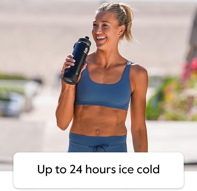 Takeya Actives Water Bottle with Spout Lid - Bottle with Double Stainless Steel Insulation - Dishwasher Safe & BPA-Free - Bottle with Spout Lid & Removable Bumper - 32 oz, Cucumber-StrideForce Fitness