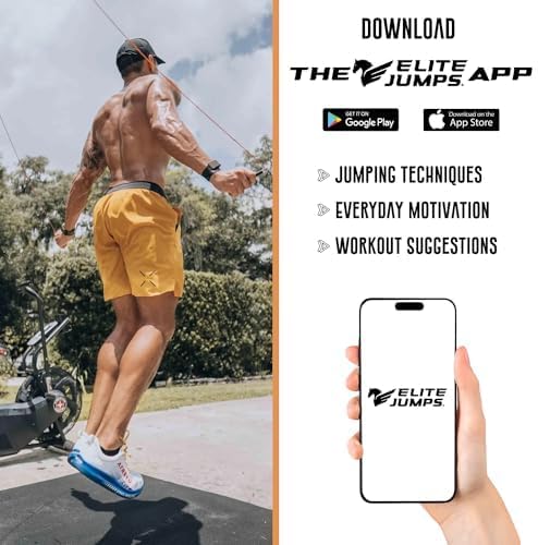 Elite Jumps - Do Hard Things 1” Beaded Jump Ropes - Strong & Durable Materials - Resize & Adjust - Fitness & Cardio Training - Improve Rhythm, Speed, Agility-StrideForce Fitness