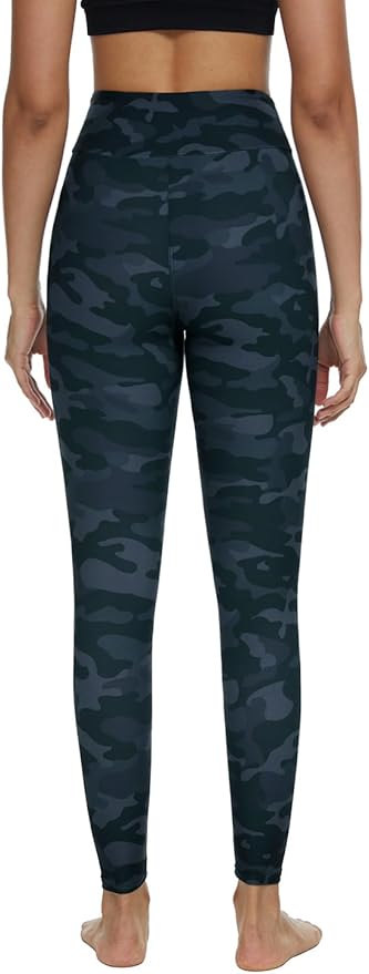 DIBAOLONG Womens High Waist Yoga Pants Cutout Ripped Tummy Control Workout Running Yoga Skinny Leggings-StrideForce Fitness