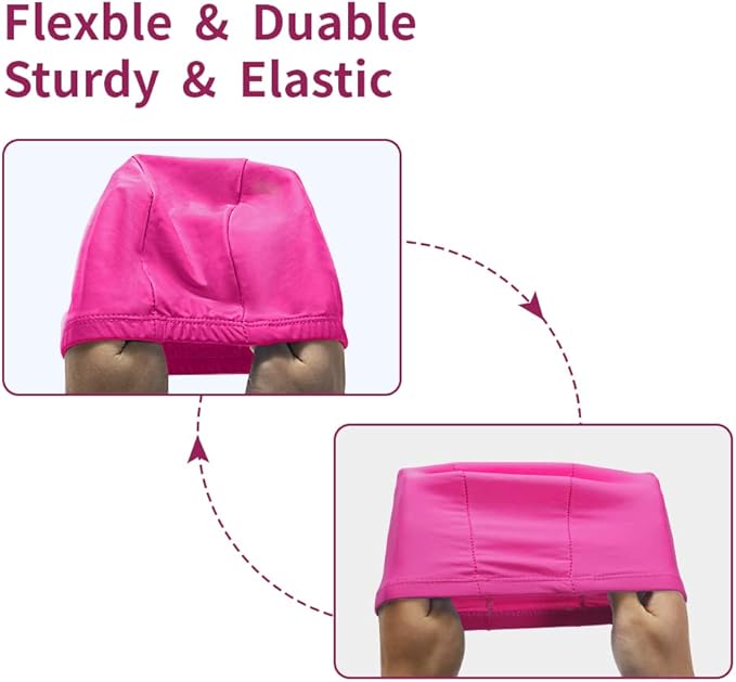 2pcs Cloth Swim Caps for Both Women & Men & Kids Fabric Durable Non-Waterproof Elastic Swimming Pool Cap Bathing Cap for Long and Short Hair-StrideForce Fitness