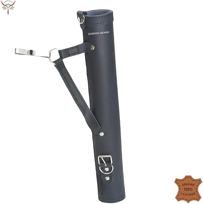 Traditional Back Quiver Bow Arrow Holder Handmade Leather Quiver Lightweight & Comfortable Gift for him Aniversary Gift-StrideForce Fitness