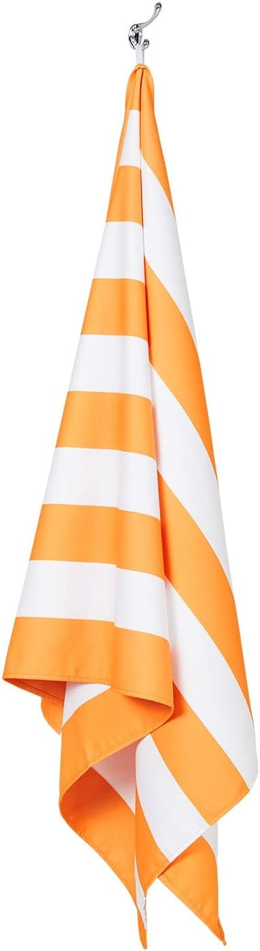 Dock & Bay Beach Towel - Quick Dry, Sand Free - Compact, Lightweight - 100% Recycled - Includes Bag - Cabana - Ipanema Orange - Extra Large (200x90cm, 78x35)-StrideForce Fitness