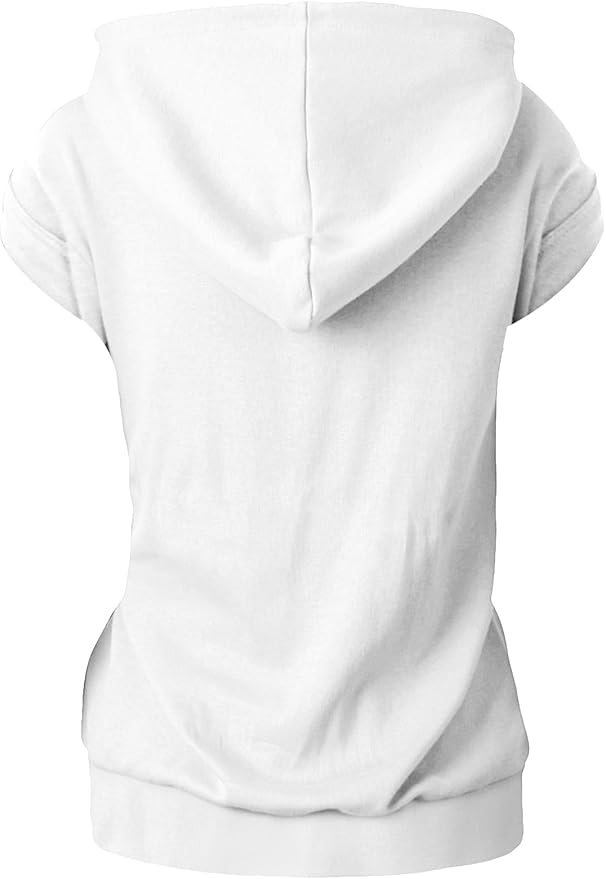 GIVON Women's Lightweight Hooded Vest Sleeveless 1/4 Zip Pullover Casual Hoodie Sweatshirt with Pockets