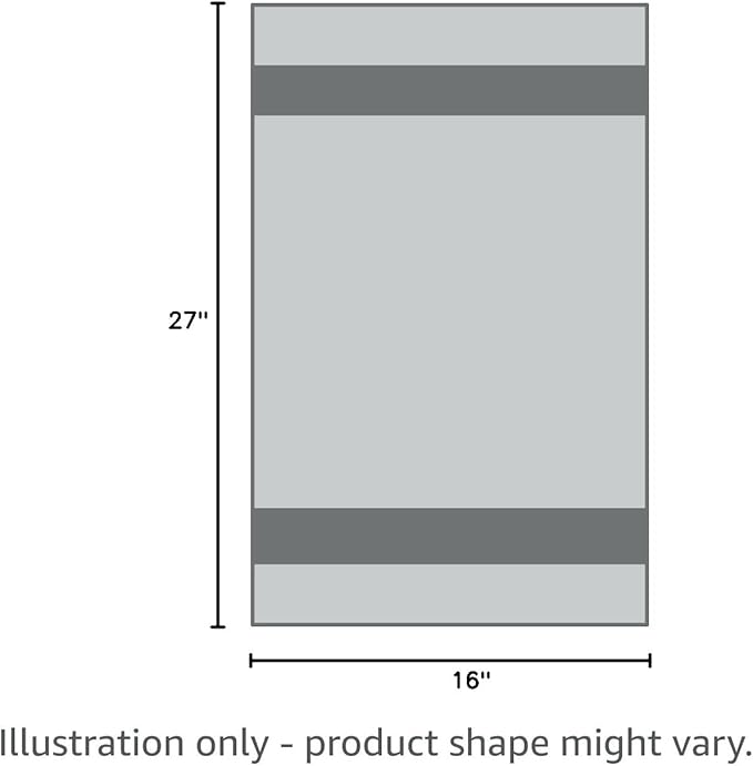 The Rag Company Microfiber Spa and Yoga Towel - Soft and Absorbent Towel for Gym, Spa, Exercise, Hotel, and Resort Use - Dries Fast - 16x27 inches - White, Ice Grey, Black, 6-Pack-StrideForce Fitness