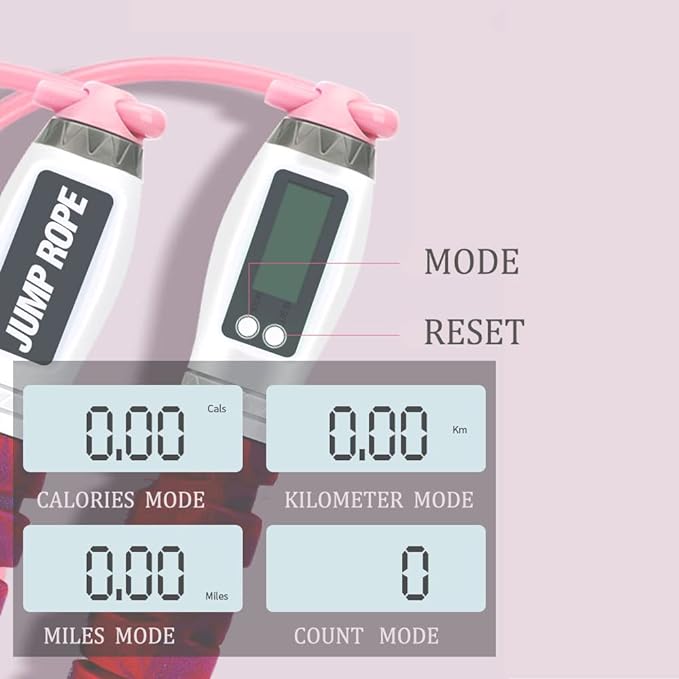 Workout Jump Rope with Counting 9.85ft Adjustable