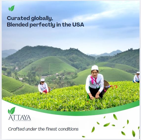 Attaya Hibiscus Tropical Herbal Tea Bags | Lowers Blood Pressure & Supports Heart Health | PCOS | Liver Health | Cholesterol | Antioxidants & Vitamin C | Caffeine Free | non-GMO | 35 Pyramid Tea Bags-StrideForce Fitness