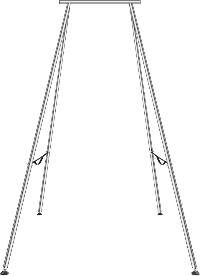 VEVOR Aerial Yoga Frame, 9.67 ft Height Swing Stand, Max 551.15 lbs Load Chrome-Plated Steel Pipe Inversion Yoga Rig for Indoor Outdoor Use-StrideForce Fitness