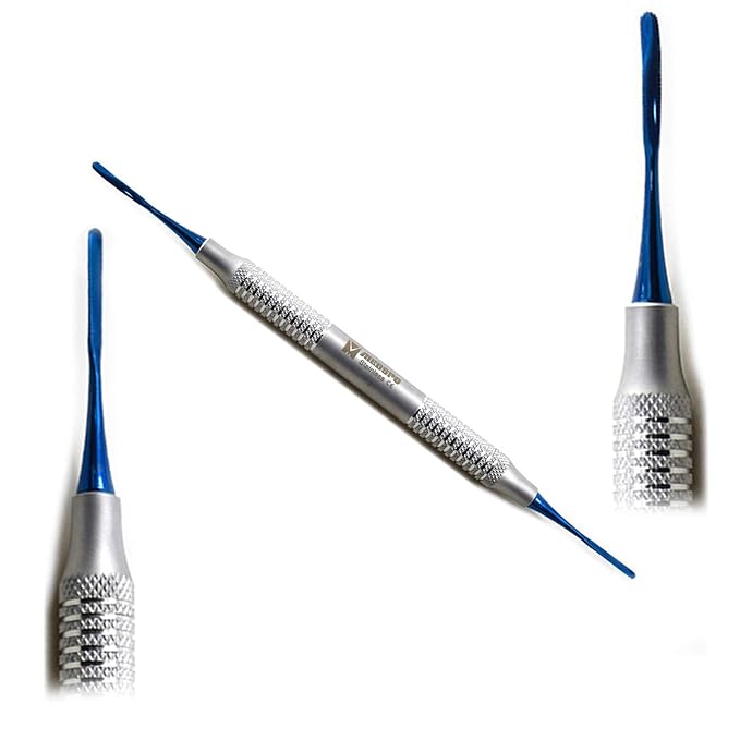 MEDSPO Professional Dental Instruments Osteotome Periotome Luxating Elevator Implant | Orthodontic PDL Teeth | Surgical Root Extraction (Titanium Coated Tips Sinus Lift PPAEL & PPAELA Set Of 2)