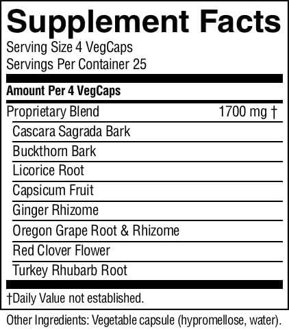 Nature's Sunshine Lower Bowel Stimulator - Helps Relieve Constipation - Cleanse & Detox Your Colon with Natural Herbal Ingredients - 25 Servings - 100 Vegcaps-StrideForce Fitness
