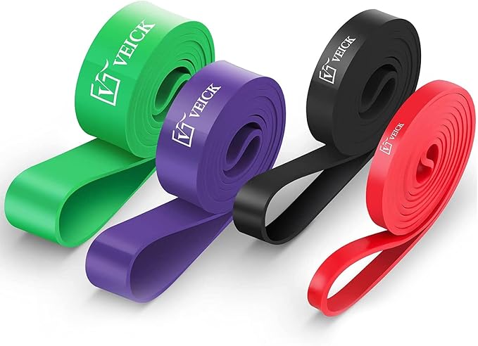 VEICK Resistance Bands for Working Out, Exercise Bands, Workout Bands, Pull Up Assistance Bands, Long Heavy Stretch Bands Set for Men and Women, Power Weight Gym at Home Fitness Equipment-StrideForce Fitness