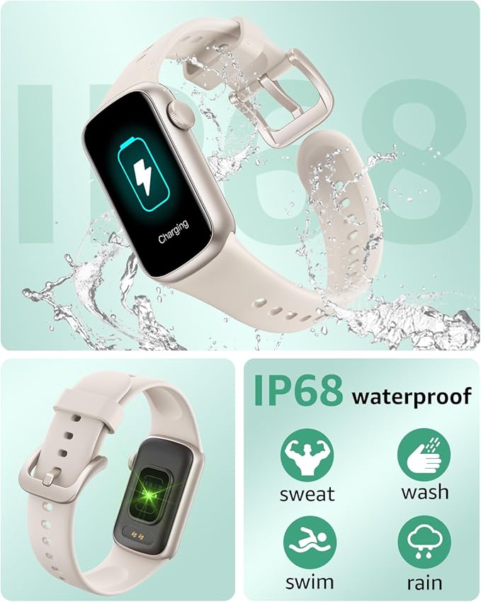 IMFRCHCS Fitness Tracker,Smart Watch with 1.47" Touch Display,137+Sport Modes Fitness Watch with Heart Rate Sleep Monitor, Step Counter,IP68 Waterproof Activity Trackers for Women Men-StrideForce Fitness