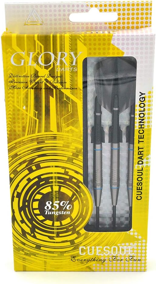 CUESOUL Professional Tungsten Steel Tip Dart Set 85% Tungsten 22g/24g/26g-Glory Series-StrideForce Fitness