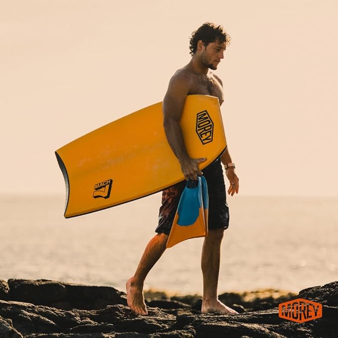 MOREY® Mach 7, Pro Bodyboard; Body Boards for Beach, Embedded Rod for Durability, Engineered with HDPE Slick Bottom for Speed (2025 Model)-StrideForce Fitness