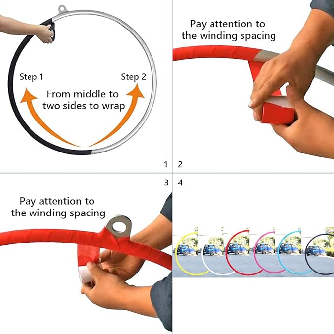 PRIOR FITNESS Premium Lyra Hoop Tape 16.4ft/40cm Aerial