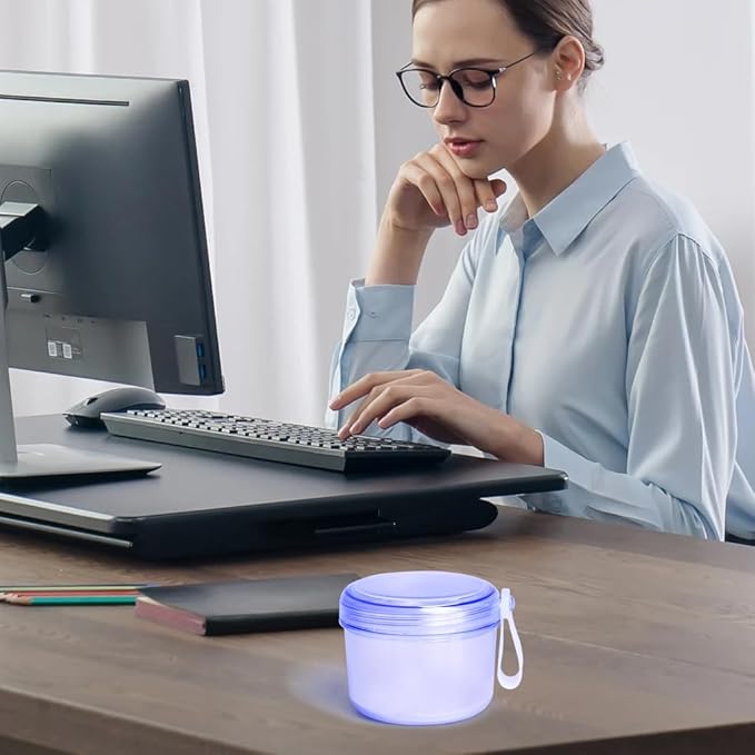 Large Denture case, No-Leak Denture Bath Box Denture Cup, Retainer Cleaning Box, Complete Clean Care for Dentures, Clear Braces, Mouth Guard, Night Guard & Retainers (transparent blue)