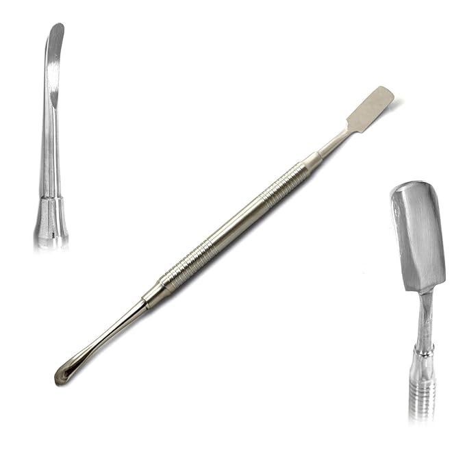 MEDSPO Professional Dental Instruments Osteotome Periotome Luxating Elevator Implant | Orthodontic PDL Teeth | Surgical Root Extraction Spreading (Periosteal Elevator Set of 7)