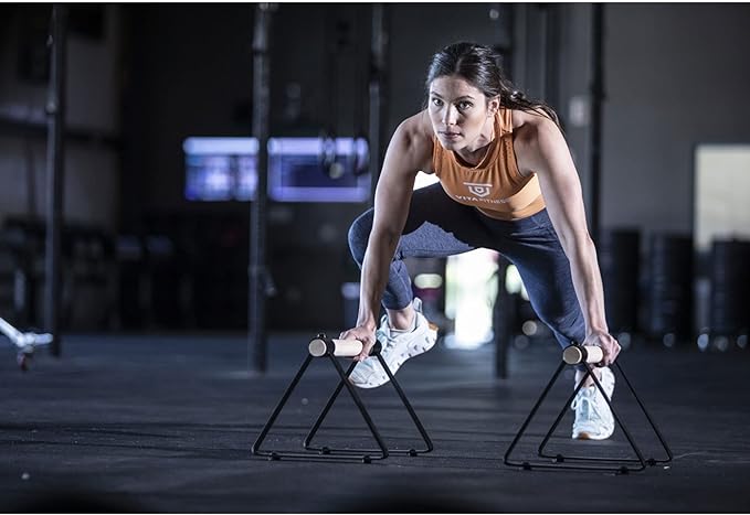 Vita Vibe - USA Made - Wood Large Parallettes Set 18" - 24" Long-StrideForce Fitness