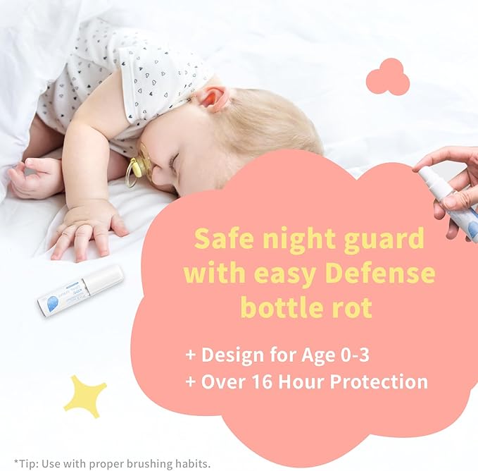 Mouth Spray for Kids Toddler Toothpaste Helper Fluoride Free Baby Toothpaste Cavity Protection Oral Care with Natural P113+ Antibacterial Peptide for Newborns to Age 12 (Watermelon)