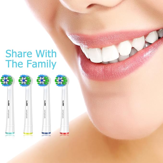 Precision Replacement Toothbrush Heads Compatible with Oral-B - 12 Pack White | DuPont Bristles