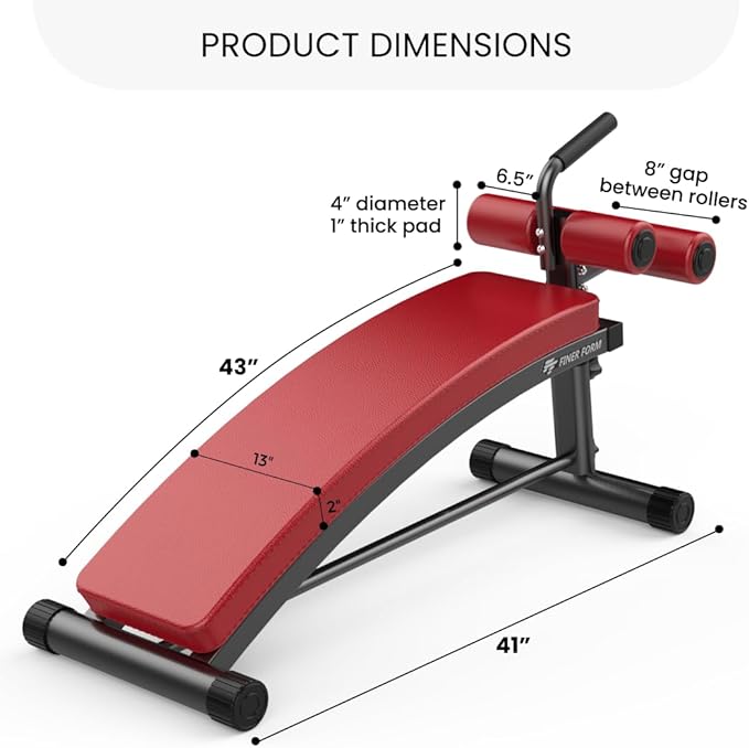 Finer Form Gym-Quality Sit Up Bench with Reverse
