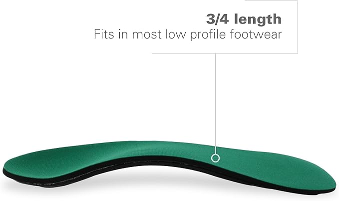 Spenco Rx Orthotic Arch Support 3/4 Length Shoe Insoles Women's 7-8.5/Men's 6-7.5-StrideForce Fitness